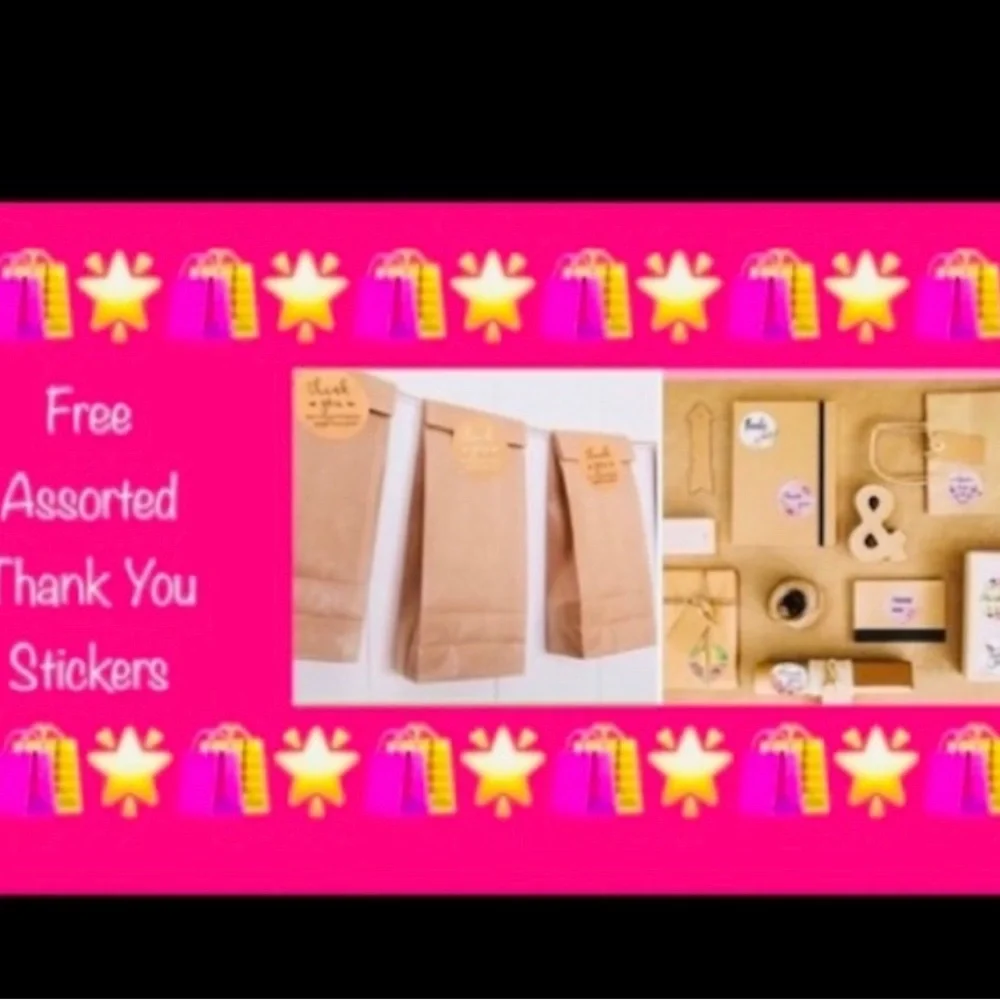 Clear Bags~3 Sizes -A 150pcs Boutique Starter Bundle🌿🆕🌿75ct Bags & 75ct Stickers